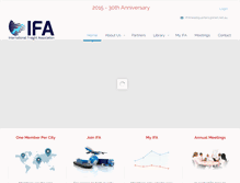 Tablet Screenshot of ifa-online.com